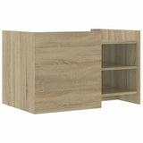 ZNTS Coffee Table Sonoma Oak 80x50x50 cm Engineered Wood 848355