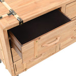 Drawer Cabinet Solid Fir Wood 91x35x73 cm 245774