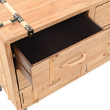 Drawer Cabinet Solid Fir Wood 91x35x73 cm 245774