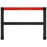 ZNTS Work Bench Frame Metal 80x57x79 cm Black and Red 147927