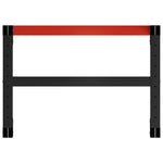 Work Bench Frame Metal 80x57x79 cm Black and Red 147927