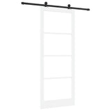 Sliding Door ORKDAL White and Black 93 x 232 cm 3332012