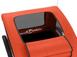 Pet Bike Trailer Orange Oxford Fabric and Iron 93949