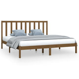 Bed Frame without Mattress Honey Brown Solid Wood Pine 200x200 cm 3105183