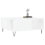 Coffee Table White 80x80x36.5 cm Engineered Wood 830780