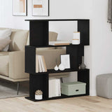 Bookcase Black Oak 80x24x96 cm Engineered Wood 862394