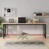 Desk Top 220x55x2.5 cm Solid Wood Beech 356098