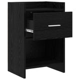 Bedside Tables 2 pcs Black Oak 40 x 30 x 60 cm Engineered Wood 8010982
