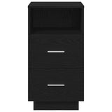 ZNTS Bedside Cabinets 2 pcs with 2 Drawers Black 36x36x68 cm 858581