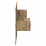 Headboard With Cabinet 3 pcs Artisan Oak Engineered Wood 3415864
