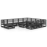 12 Piece Garden Lounge Set Solid Pinewood 3076043
