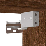 ZNTS Bathroom Wall Cabinet Brown Oak 100x25x30 cm Engineered Wood 860100