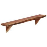 Wall Shelves 2 pcs 90x20x18 cm Solid Acacia Wood 247928