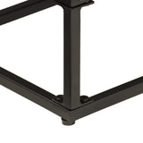 Sideboard Black 55x30x76 cm Solid Wood Mango and Iron 372005
