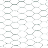 Chicken Wire Fence Steel with PVC Coating 25x1.2 m Green 143266
