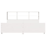 Bed Frame without Mattress White 180x200 cm Super King Solid Wood Pine 3323681
