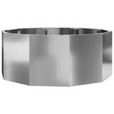 Planter Silver 90 x 90 x 35 cm Galvanised Steel 883736