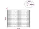 Gabion with 5 mm Wire and 10x10 cm Mesh 200x30x200 cm 3465166