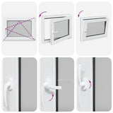 Basement Window "RISOR" 80x70 cm Tilt&Turn DIN Right Anthracite 4108441
