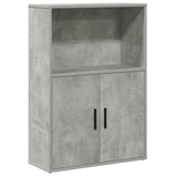 Bookcase Concrete Grey 60x24x85 cm Engineered Wood 860412