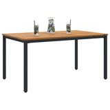 Outdoor Table Natural and Black 150 x 90 x 75 cm 4010611