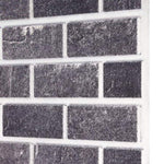 3D Wall Panels with Black & Grey Brick Design 10 pcs EPS 149582