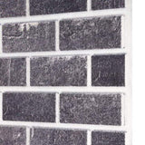 3D Wall Panels with Black & Grey Brick Design 10 pcs EPS 149582