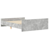 Bed Frame without Mattress Concrete Grey 150x200 cm King Size 3203757