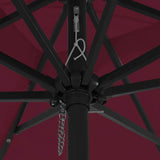 Garden Parasol Bordeaux Red 295 x 295 x 245 cm 42003664