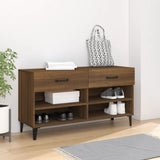 Shoe Cabinet Brown Oak 102x35x55 cm Engineered Wood 817572