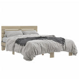 Bed Frame without Mattress Sonoma Oak 140x200 cm 3280148