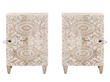 Sideboard with Storage White 40 x 33.5 x 75 cm Solid Mango Wood 4018392