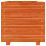 Garden Planter Wax Brown 50x50x49.5 cm Solid Wood Pine 3282516