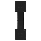 Coffee Table Legs X-Shaped 2 pcs Black 60x cm Steel 4012940