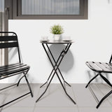 Garden Table Folding Anthracite 50 x 50 x 72 cm Metal 42010320