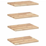 Floating Shelves 4 pcs 60x30x2 cm Untreated Solid Wood Acacia 3279370