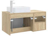 Bathroom Furniture Set 2 pcs Sonoma Oak Engineered Wood 3404066