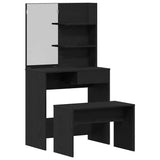 Dressing Table Set with Drawer 2 pcs Black Oak Engineered Wood 3333071