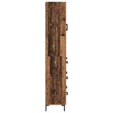 Highboard with Drawer 2 pcs Old Wood Engineered Wood 3415698