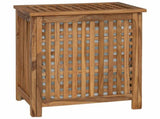 Laundry Basket Natural Solid Teak Wood 42024289