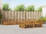 Outdoor Sofa Set 8 pcs Natural Solid Acacia Wood 3373644