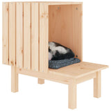 Cat House 60x36x60 cm Solid Wood Pine 822452