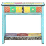 Hand Painted Console Table 80x35x75 cm Solid Mango Wood 286160