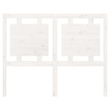 Bed Headboard White 125.5x4x100 cm Solid Pine Wood 817931