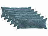 Throw Pillow 6 pcs HEERLEN Blue 40 x 70 cm Chenille Fabric 925392