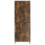 Cabinet Set 2 pcs Smoked Oak Engineered Wood 3416867