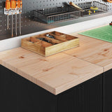 Garage Cabinets 2 pcs Black Engineered Wood 3328288