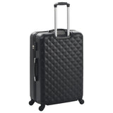 Hardcase Trolley Set 3 pcs Black ABS 91886