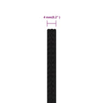 ZNTS Work Rope Black 4 mm 500 m Polyester 152806
