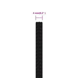 ZNTS Work Rope Black 4 mm 500 m Polyester 152806